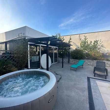 Superbe Appartement Avec Piscine Et Spa Privatif Villeneuve-les-Beziers Exterior foto